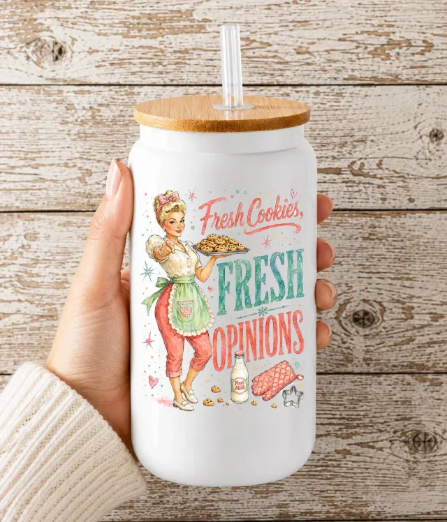 Avery Lane Gifts Fresh Cookies drikkeglas 473 ml med låg