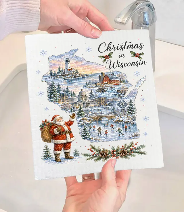Avery Lane Gifts Christmas in Wisconsin karklud svensk