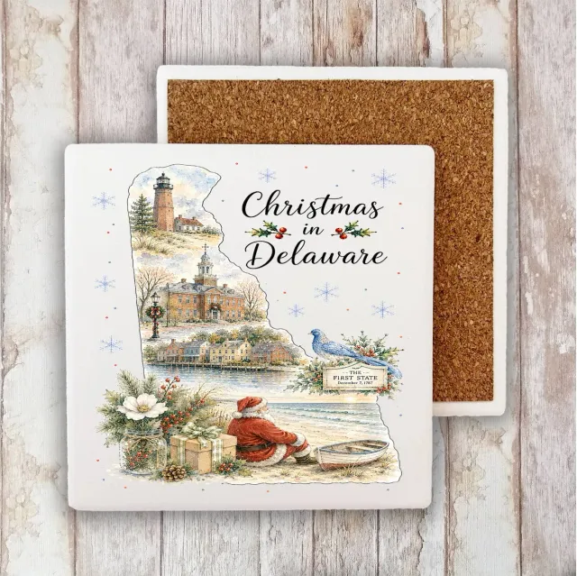 Avery Lane Gifts Delaware jul bordskåner sten 10x10 cm