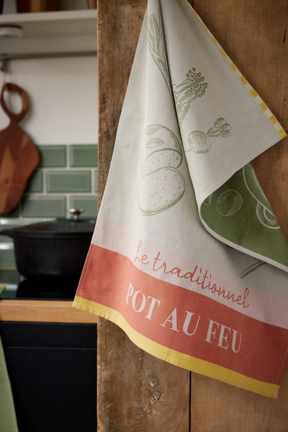 Coucke Pot-au-Feu viskestykke grøn 50x75 bomuld