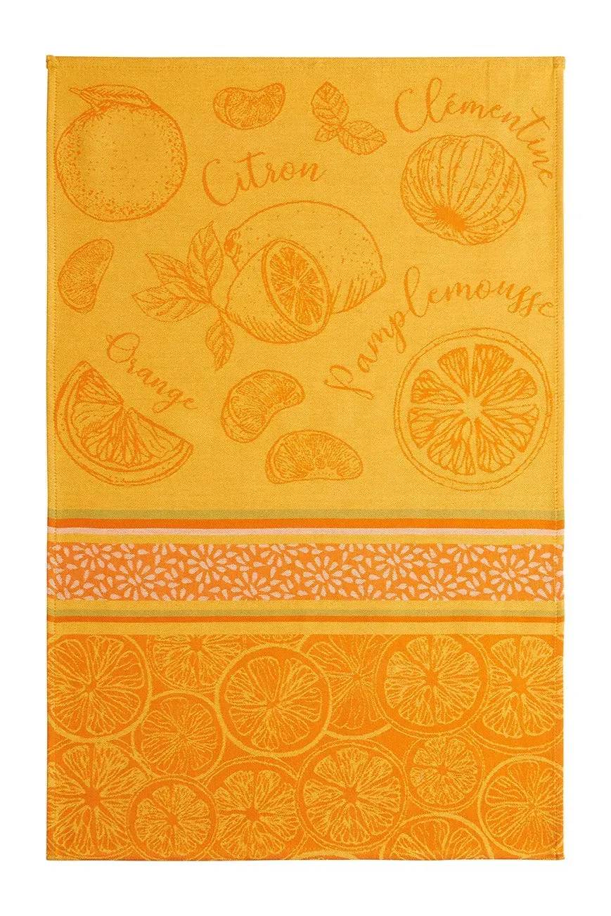 Coucke Citrus viskestykke 50x75 cm orange bomuld