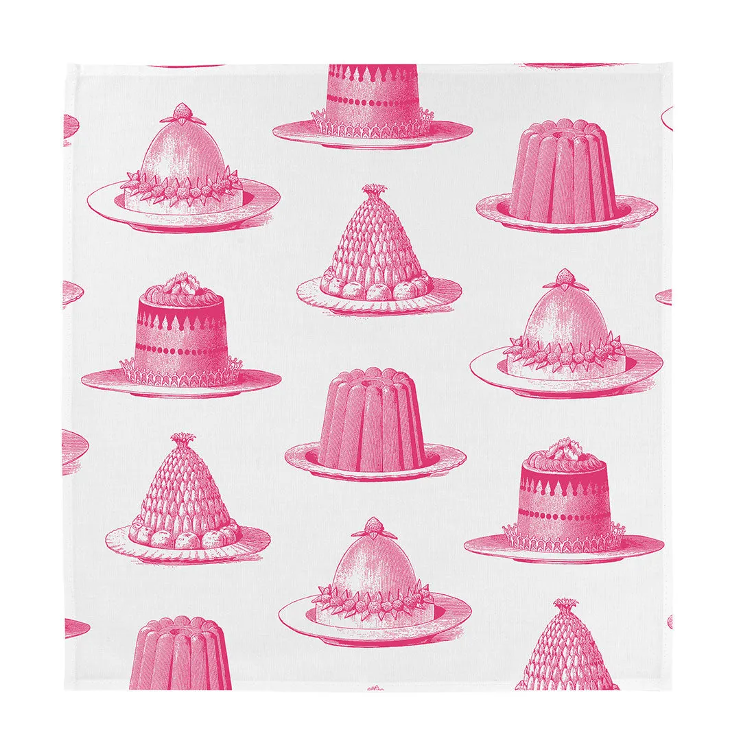Thornback & Peel Jelly & Cake stofserviet 45x45 cm pink