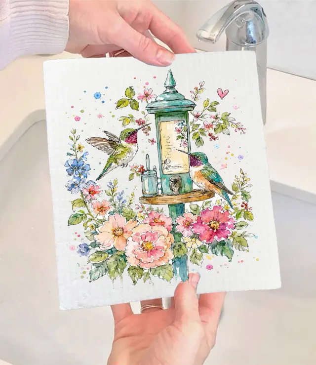 Avery Lane Gifts Spring Flowers karklud 17x20 cm kolibri