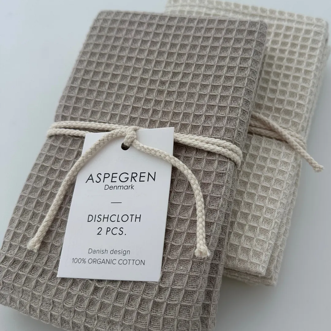 AspEgren North Birch karklude 30x35 cm 2 stk økologisk bomuld