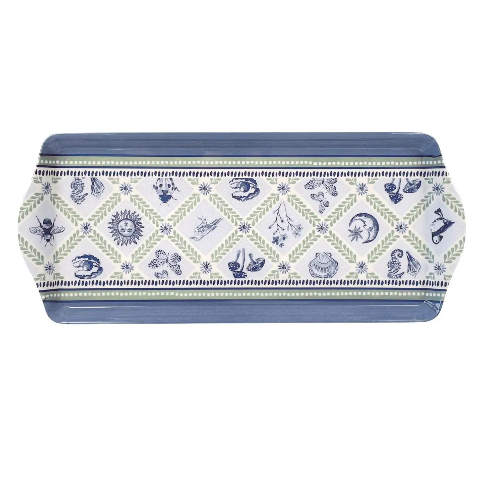 Ulster Weavers Coastal Treasures serveringsbakke blå 39x17 cm
