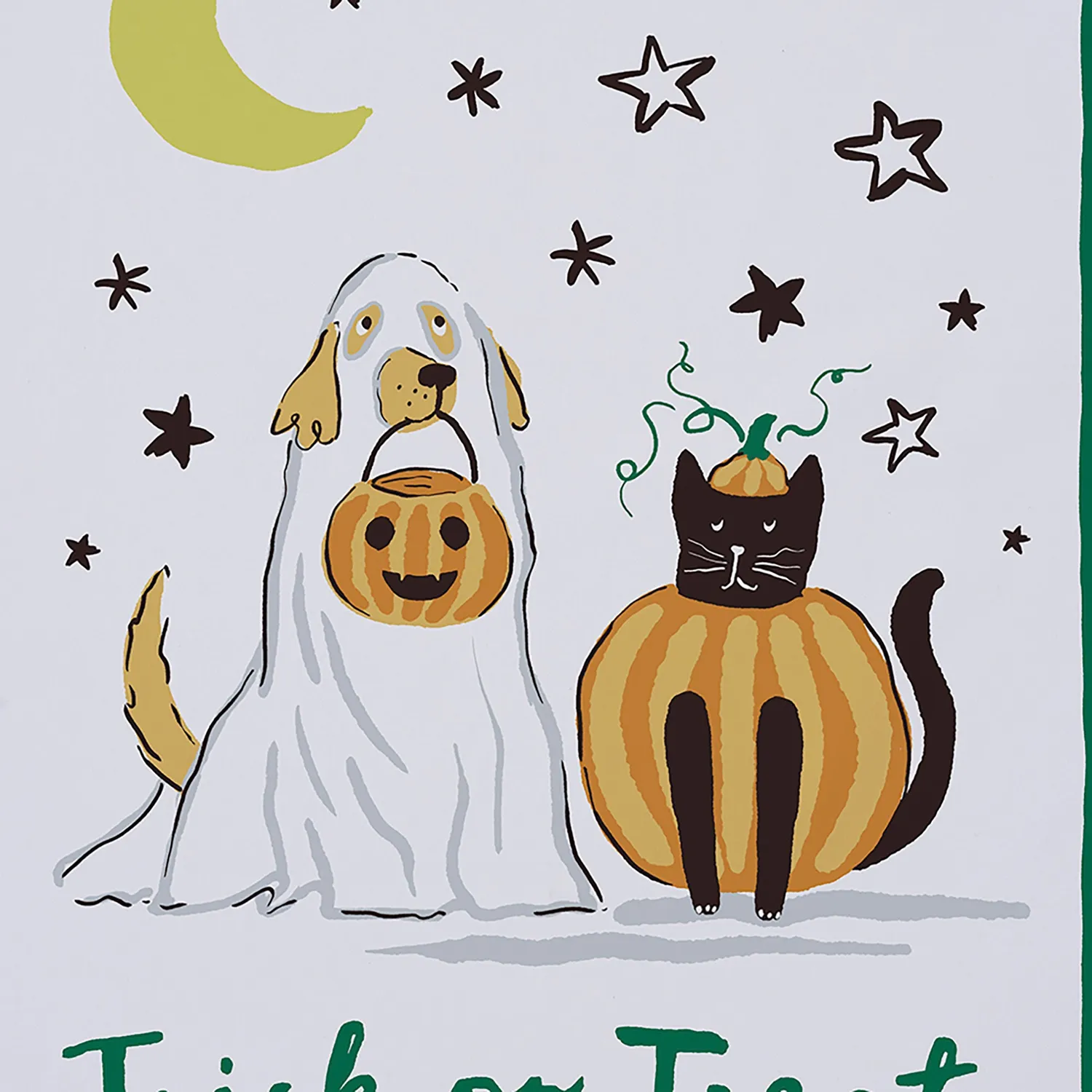 Ulster Weavers Trick or Treat viskestykke 74x48 cm bomuld