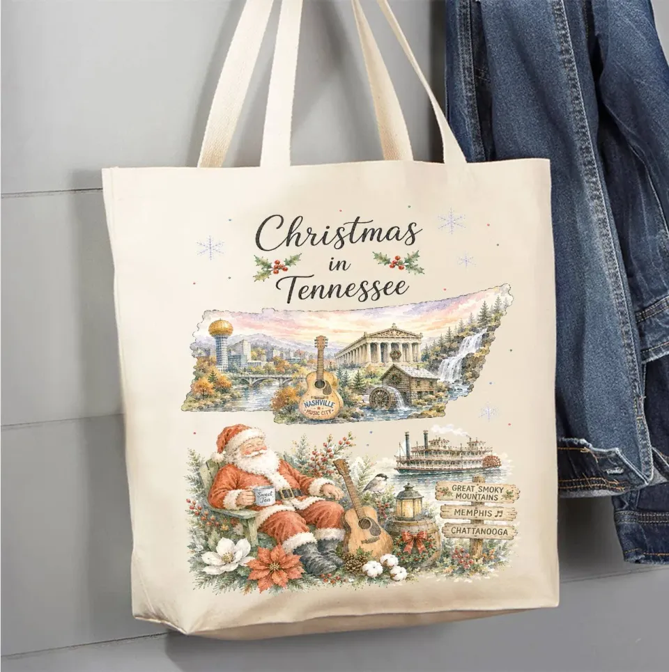 Avery Lane Gifts Christmas in Tennessee mulepose bomuld
