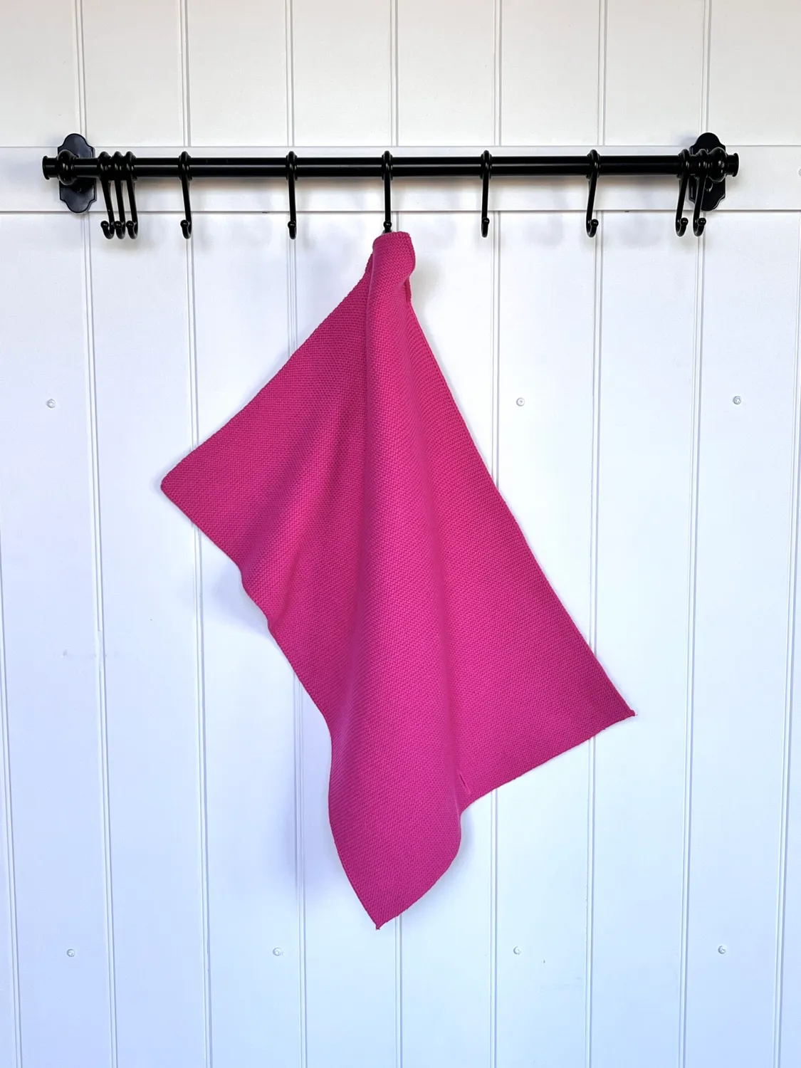 Solwang Pink håndklæde 1 stk strikket bomuld