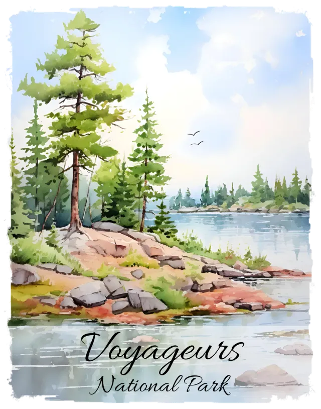 Avery Lane Gifts Voyageurs National Park forklæde Minnesota