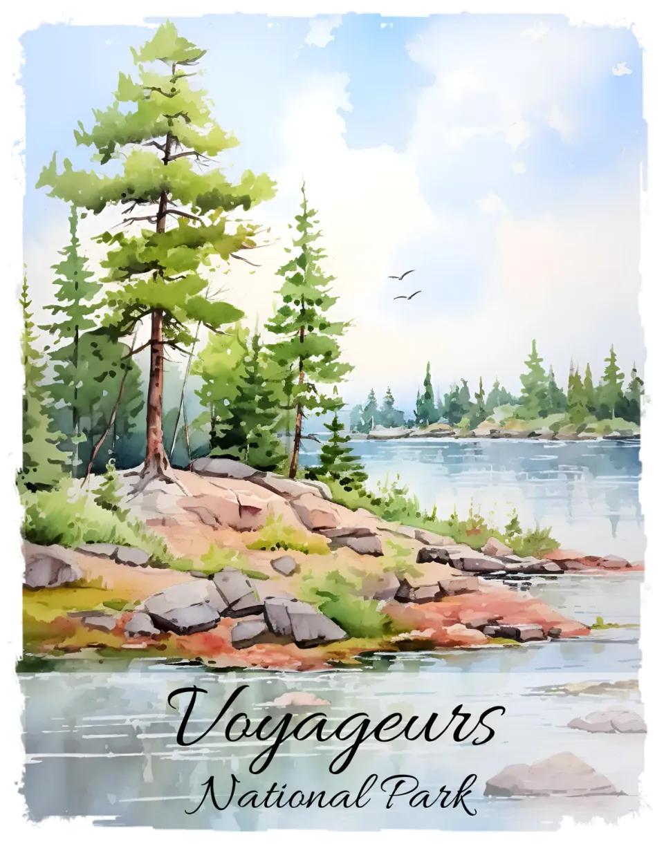Avery Lane Gifts Voyageurs National Park forklæde Minnesota