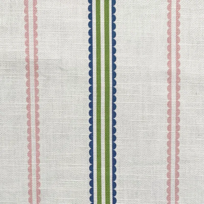 Thornback & Peel Scallop & Stripe viskestykke 47x77 cm pastelfarvet