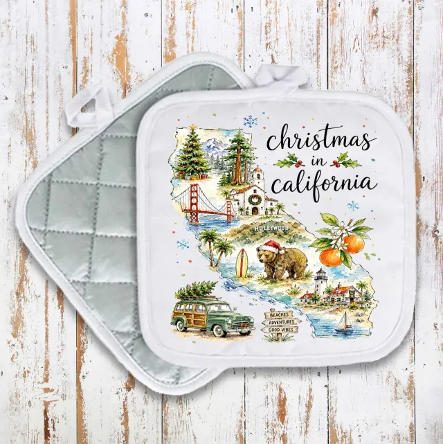 Avery Lane Gifts Christmas California grydelap bomuld 20x20 cm