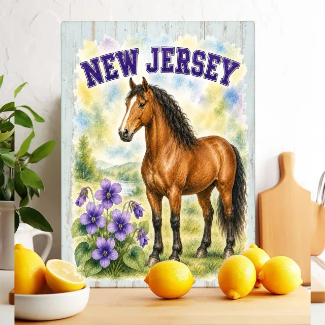 Avery Lane New Jersey skærebræt glas fugl dyr