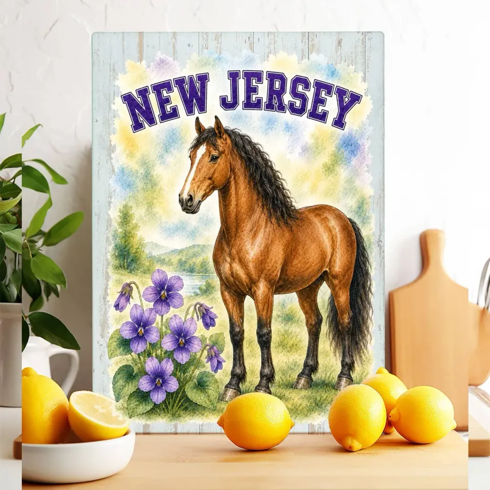 Avery Lane New Jersey skærebræt glas fugl dyr