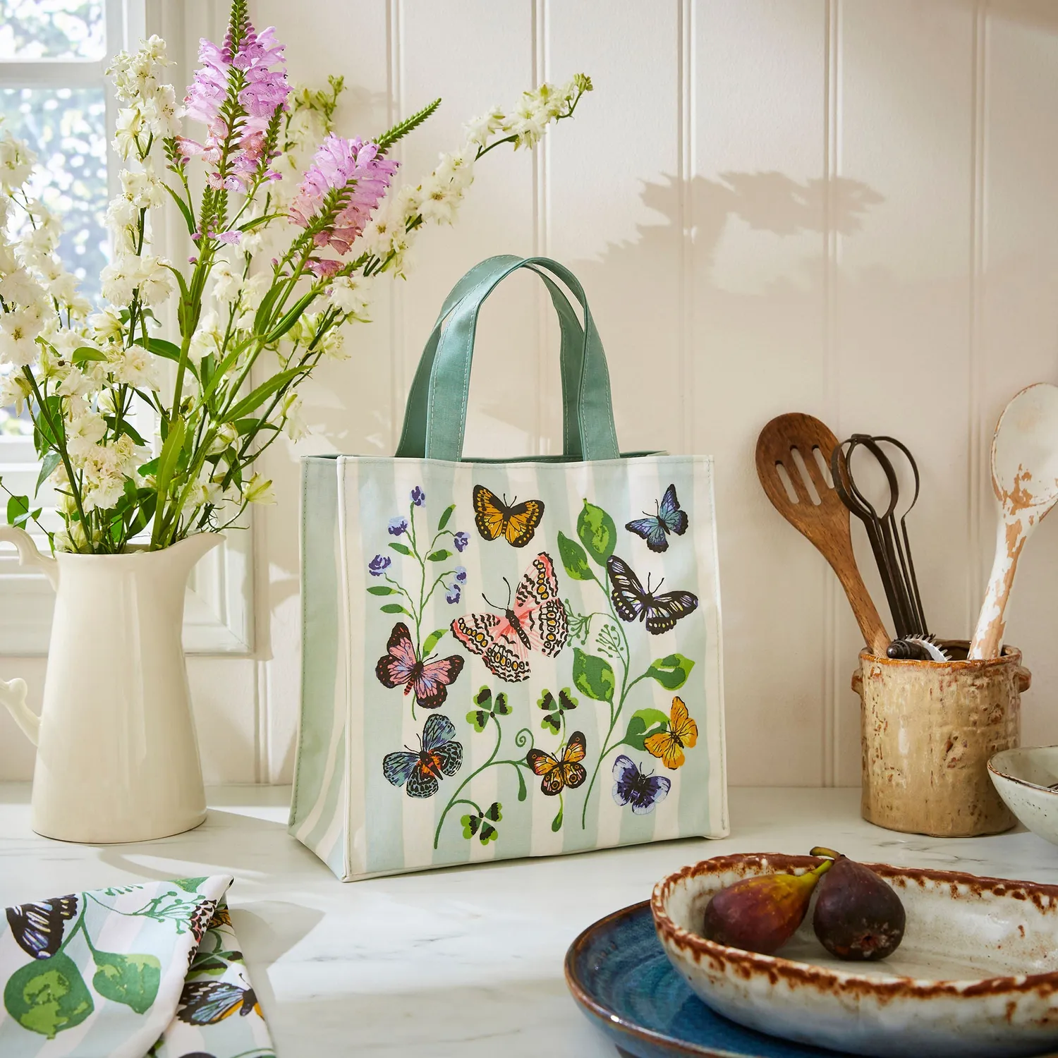 Ulster Weavers Butterfly Grove shopper 25 cm blå PVC
