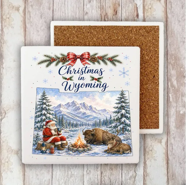 Avery Lane Gifts Christmas Wyoming bordskåner sten 10x10 cm