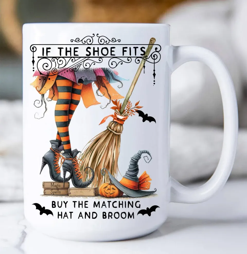 Avery Lane Gifts Halloween Witch krus 443 ml hvidt