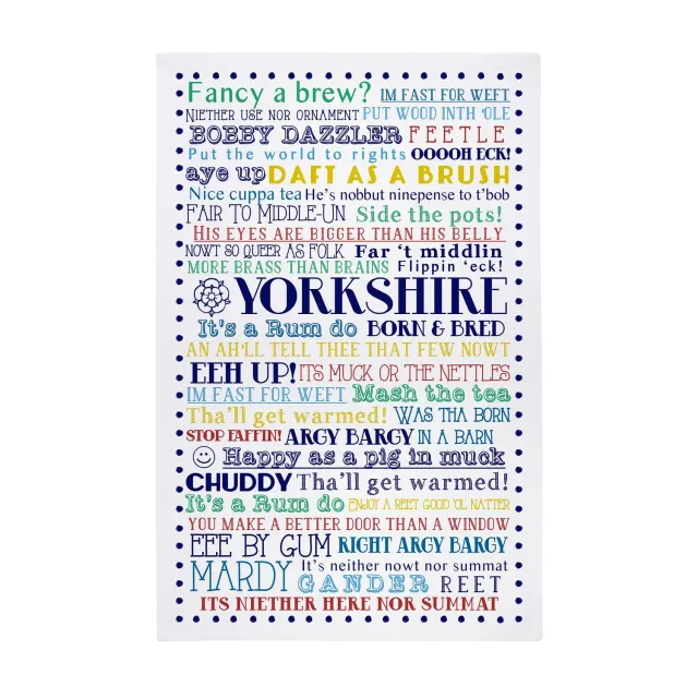Ulster Weavers Yorkshire Born and Bred viskestykke blå bomuld