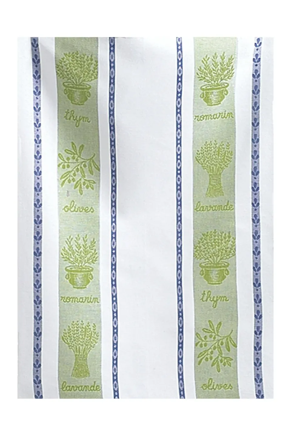 Coucke St Rémy Almond Jacquard viskestykke 50x75 cm grøn