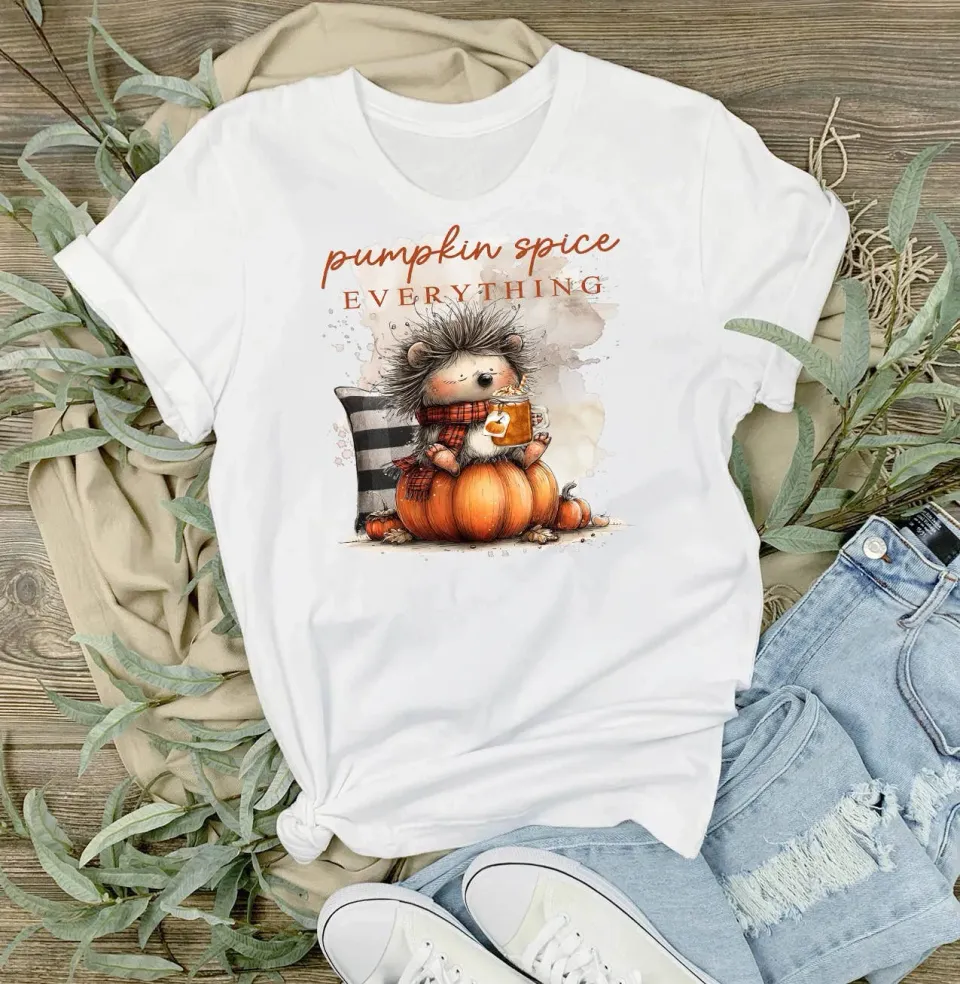 Avery Lane Gifts Pumpkin Spice t-shirt hvid bomuld