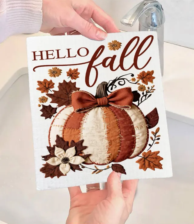 Avery Lane Gifts Pumpkin karklud svensk 17x20 cm efterår
