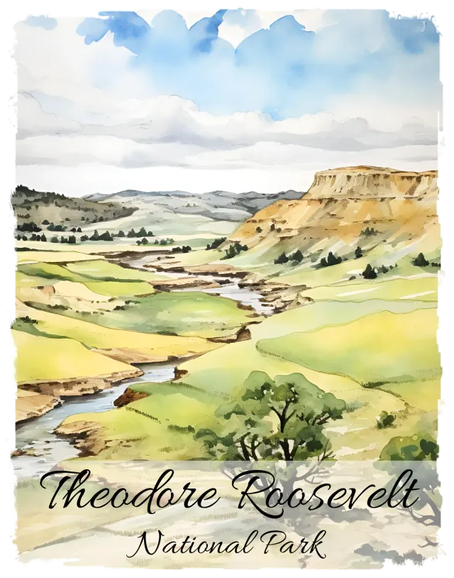 Avery Lane Gifts Theodore Roosevelt viskestykke park