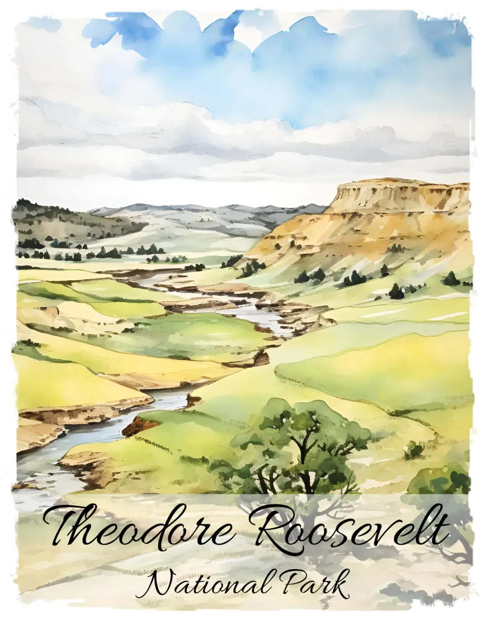 Avery Lane Gifts Theodore Roosevelt viskestykke park