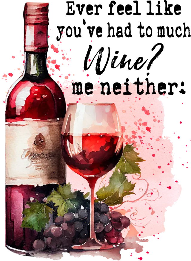 Avery Lane Gifts Had Much Wine viskestykke hvid sjov tekst