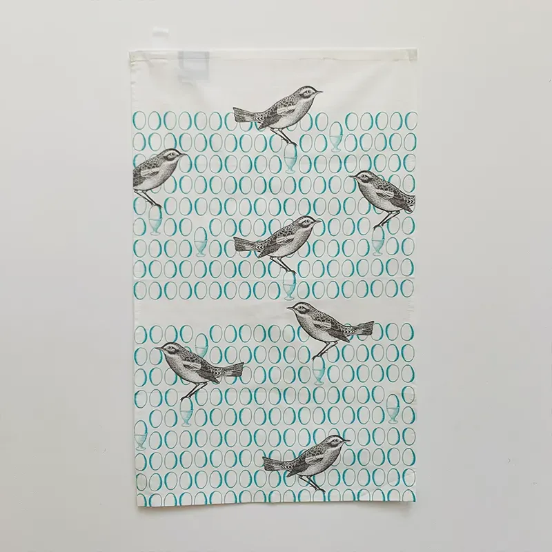 Thornback & Peel Bird & Egg viskestykke bomuld 50x70