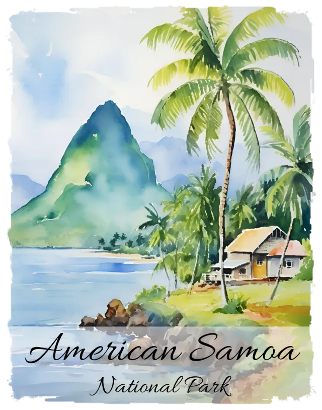 Avery Lane Gifts American Samoa T-shirt nationalpark