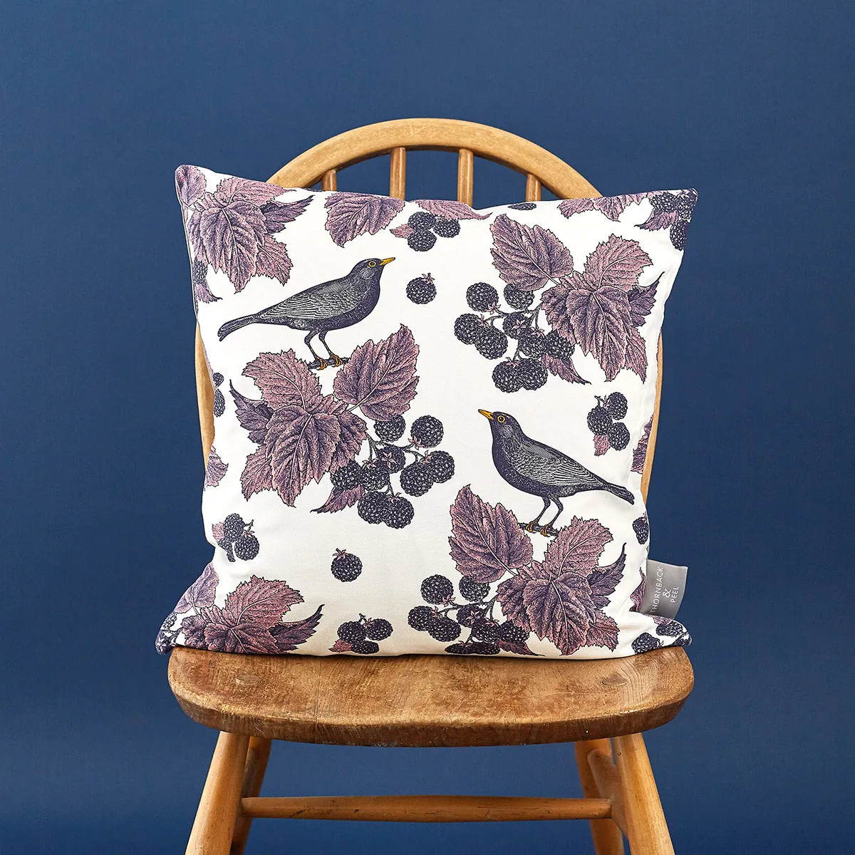 Thornback & Peel Blackbird & Bramble pudebetræk 45x45 hør