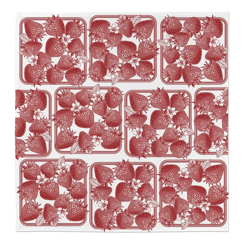 Thornback & Peel Strawberry Punnet stofserviet 45x45 bomuld
