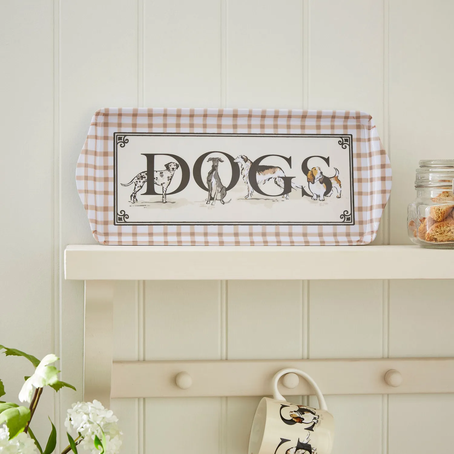 Ulster Weavers Country Dogs serveringsbakke 39 cm brun