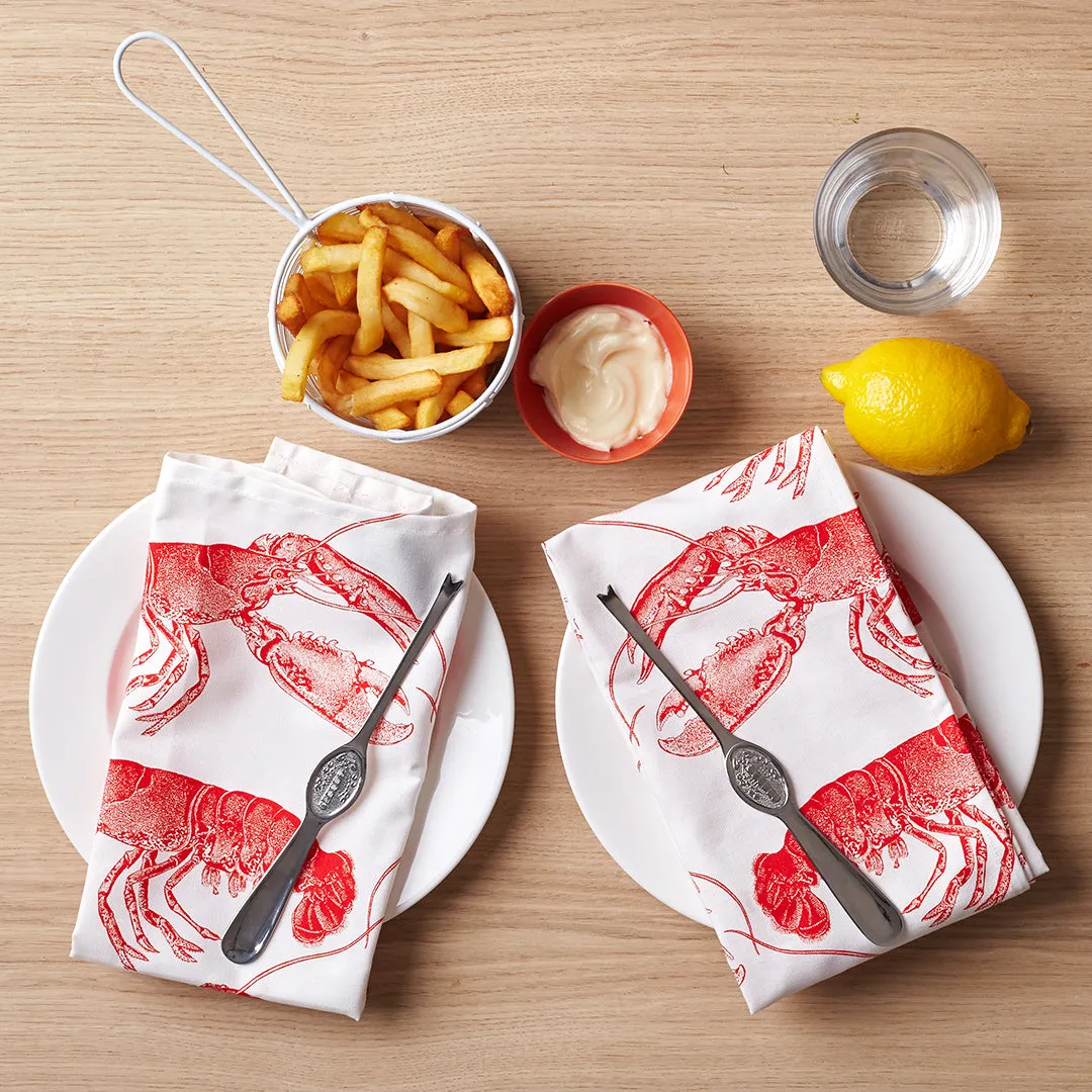 Thornback & Peel Lobster Single Napkin serviet 45x45 bomuld