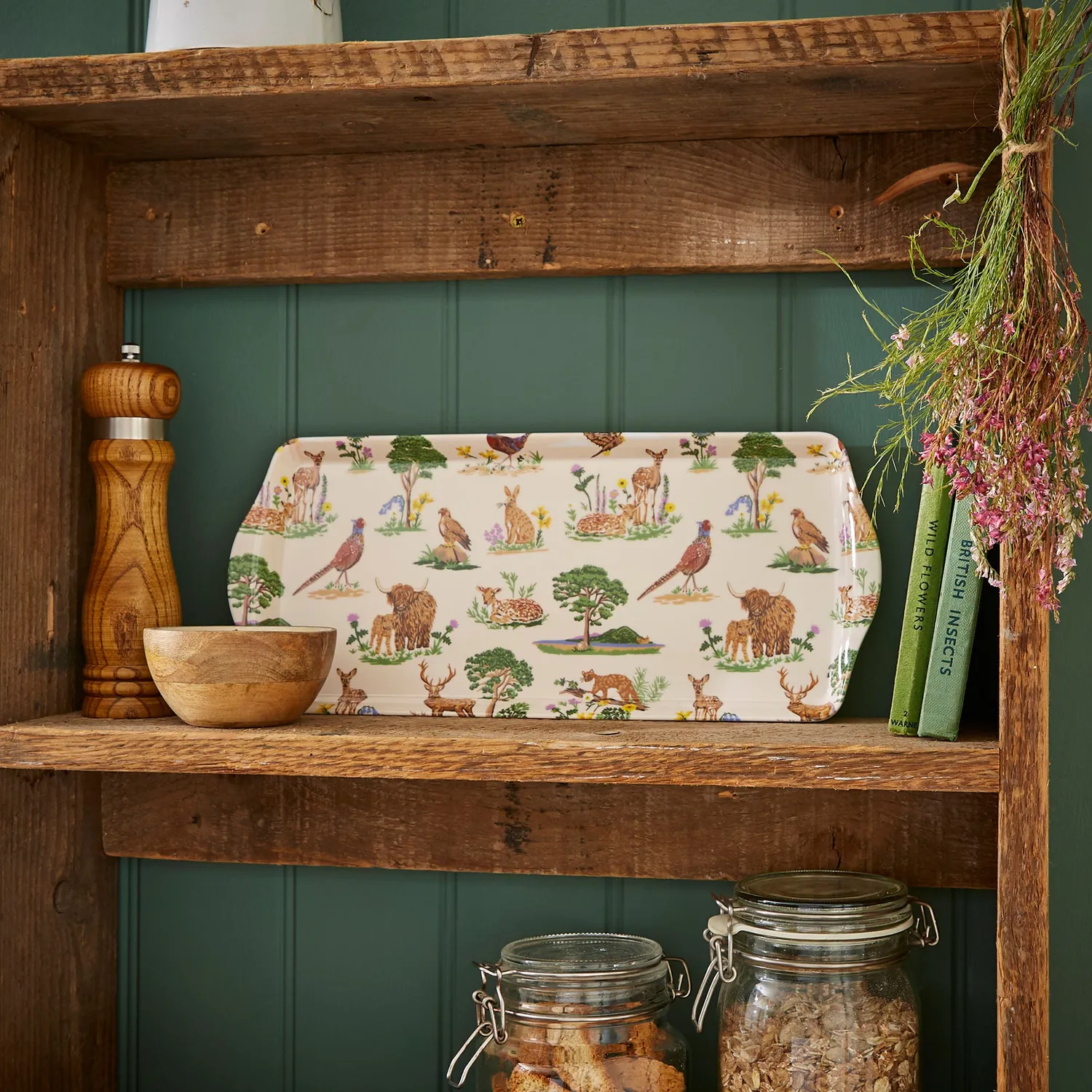 Ulster Weavers Thistlewood serveringsbakke lille grøn