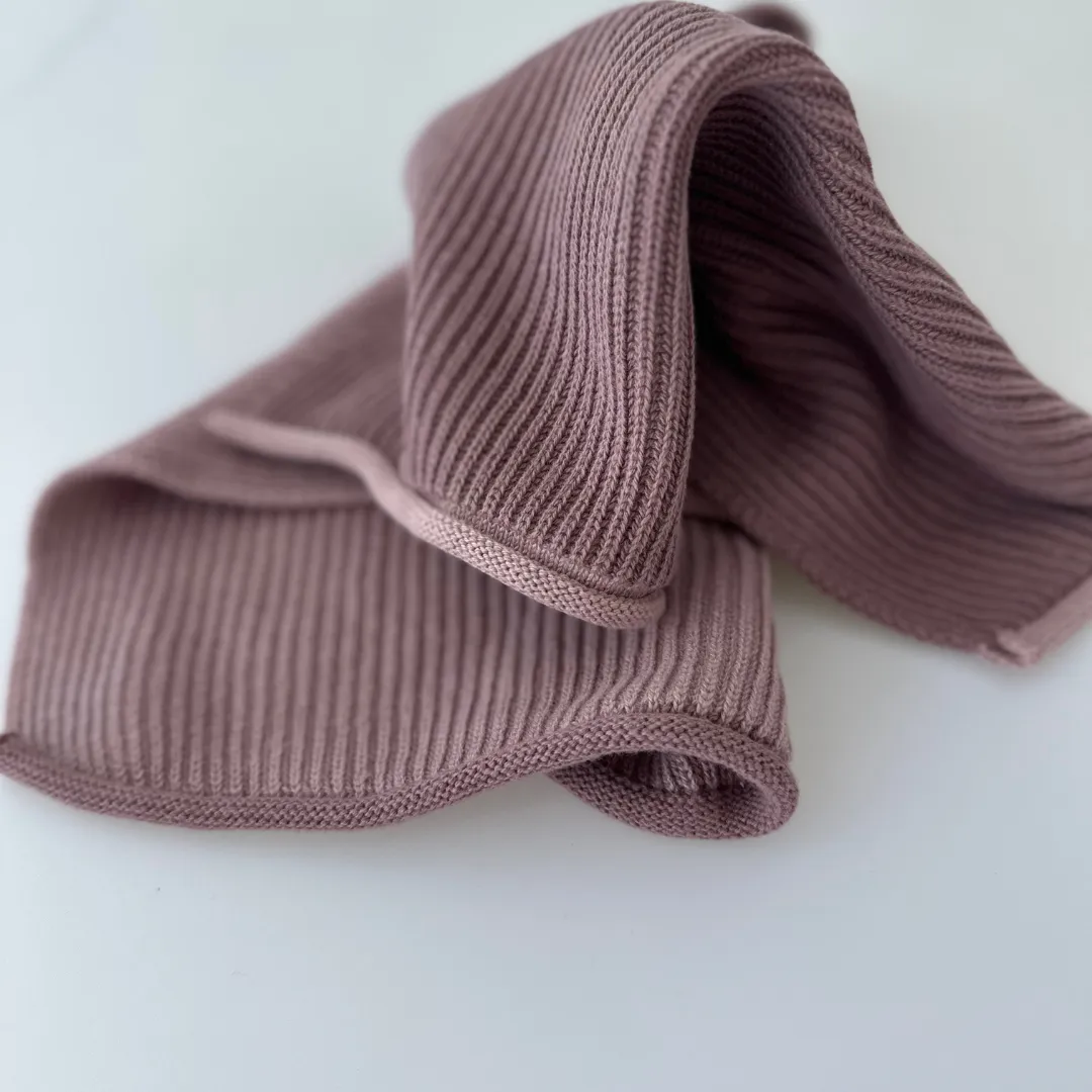 AspEgren Ripple Mauve strikket karklud økologisk bomuld