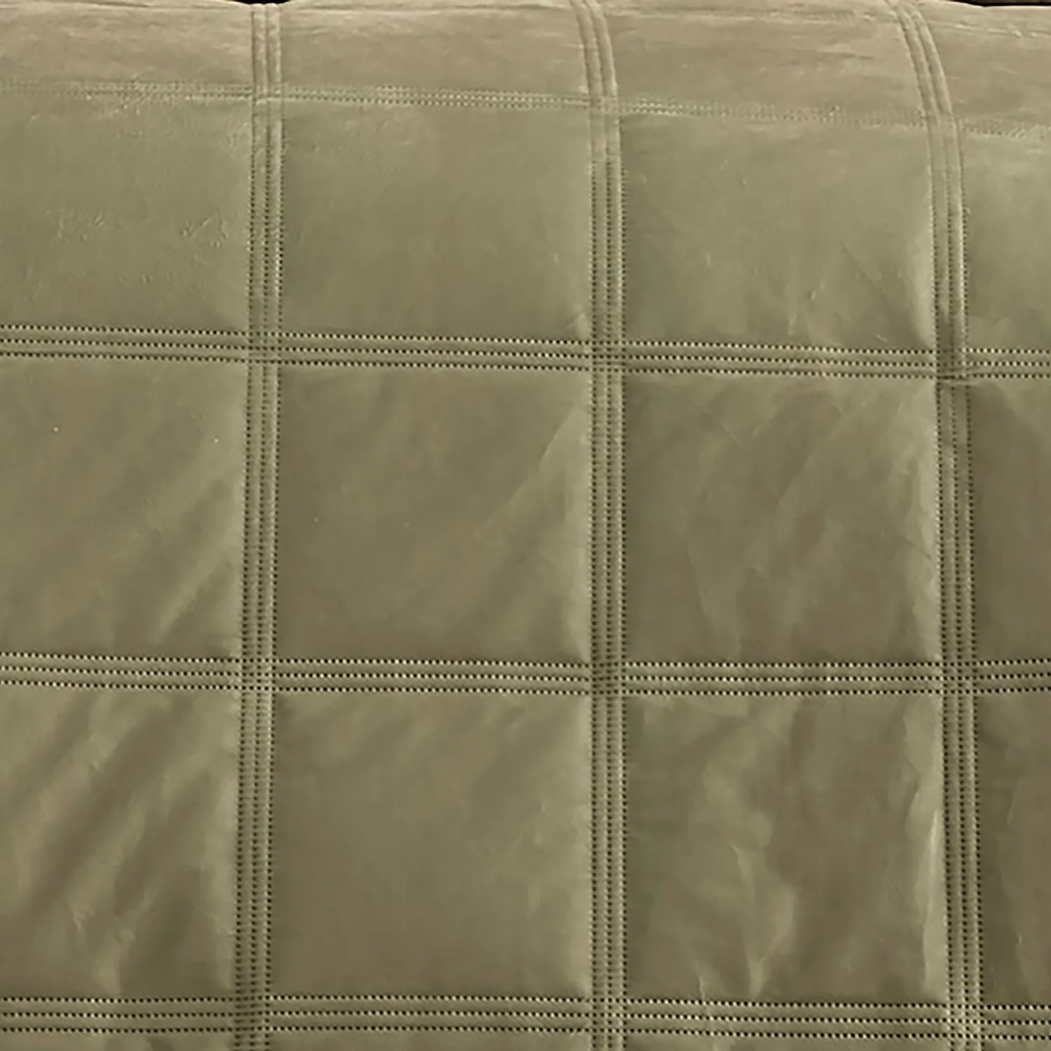 Ulster Weavers Brighton Square sengetøj grøn double velour