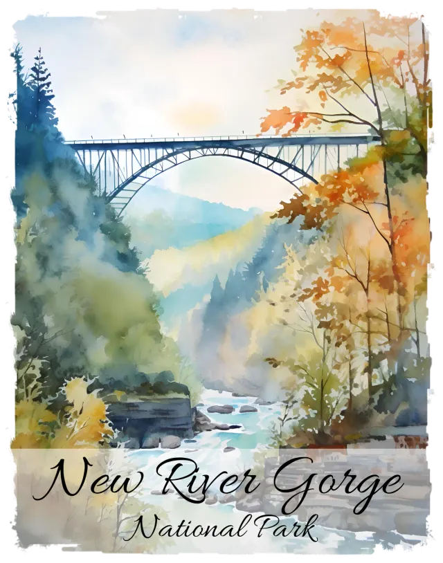 Avery Lane Gifts New River Gorge National Park WV magnet souvenir