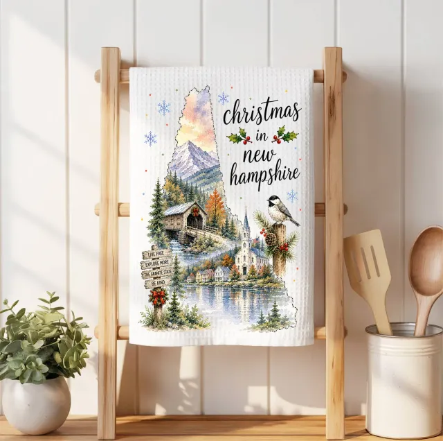 Avery Lane Gifts Christmas New Hampshire viskestykke vaffel
