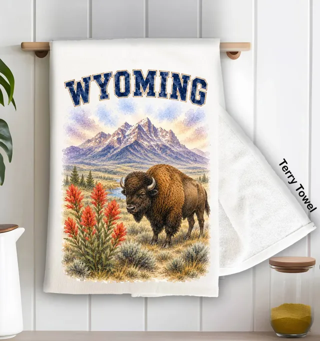 Avery Lane Gifts State Bird Wyoming køkkenhåndklæde