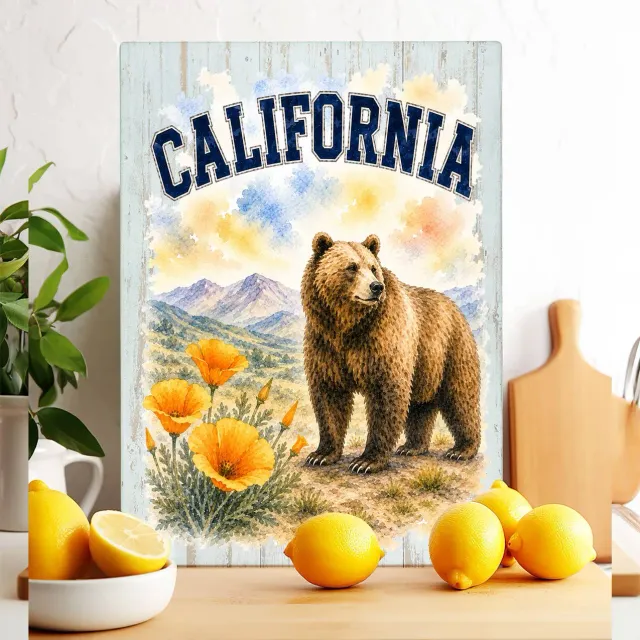 Avery Lane California Bird Animal glasskærebræt 28x38 cm kort