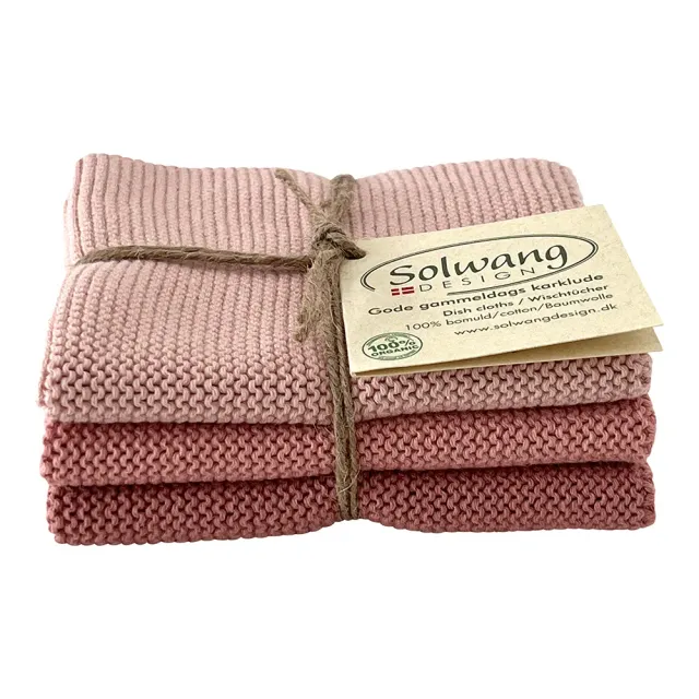 Solwang karklude 3 stk smokey rose økologisk bomuld