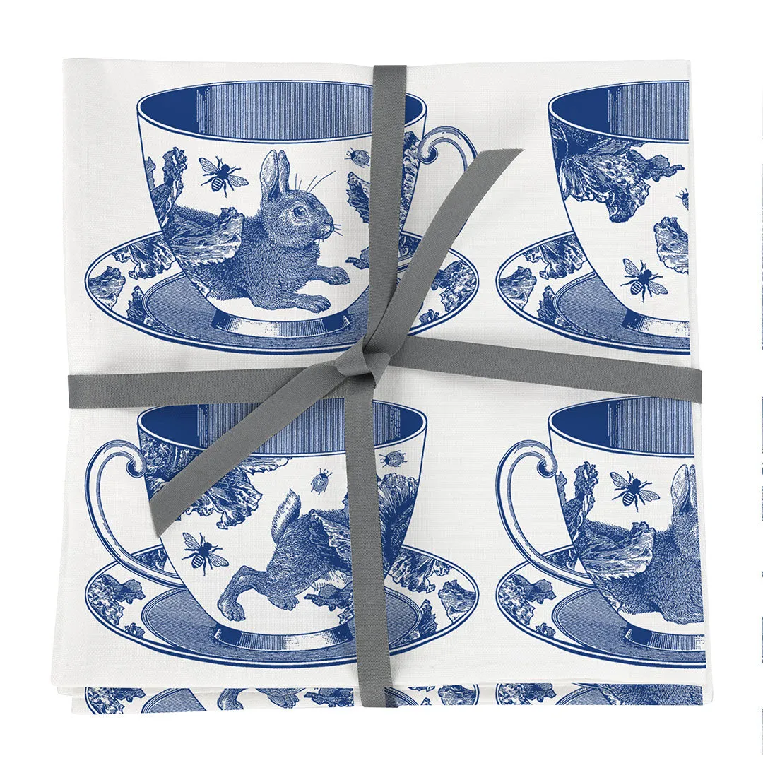 Thornback & Peel Teacup stofserviet blå tekop bomuld