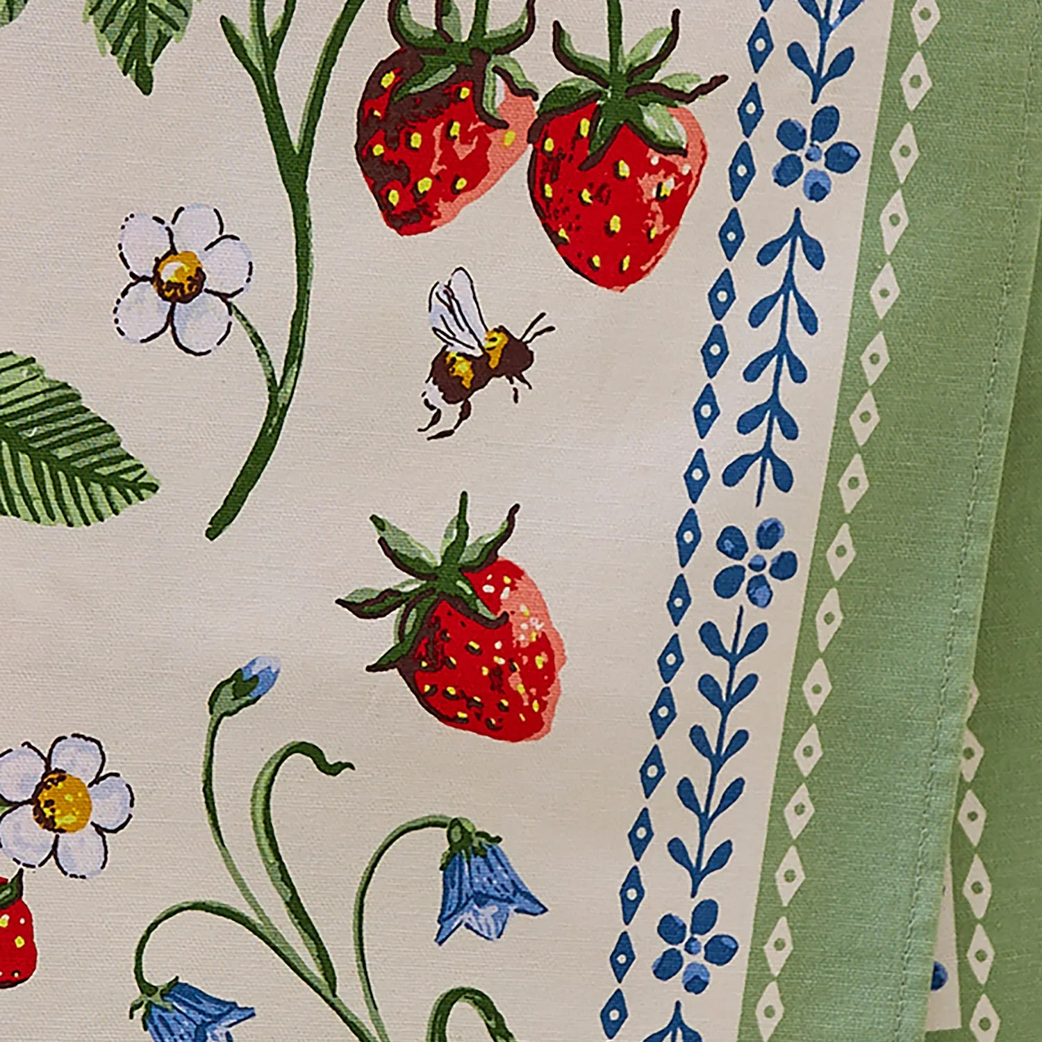 Ulster Weavers Strawberry Patch viskestykke 74x48 grøn