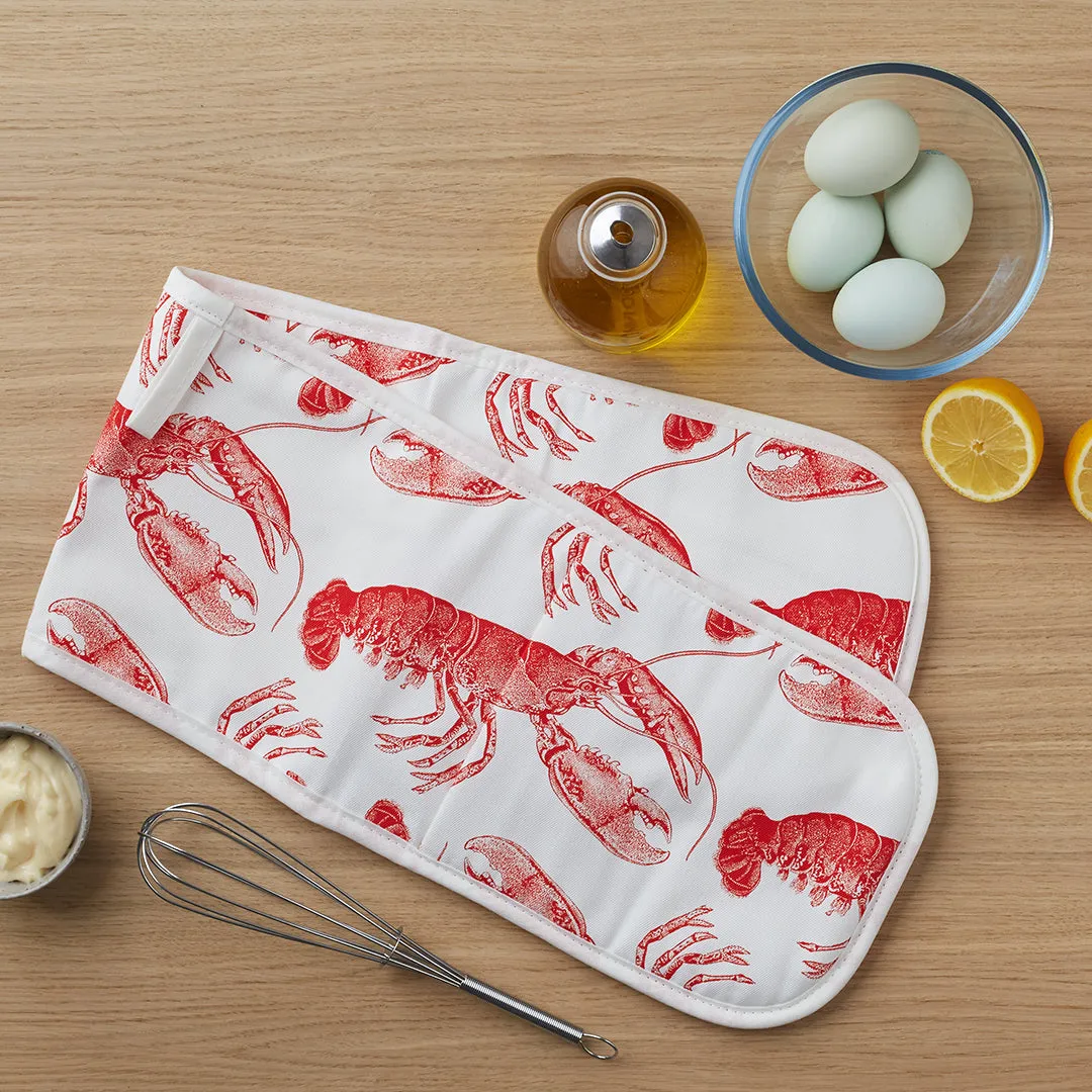 Thornback & Peel Lobster ovnhandske dobbelt koralrød bomuld
