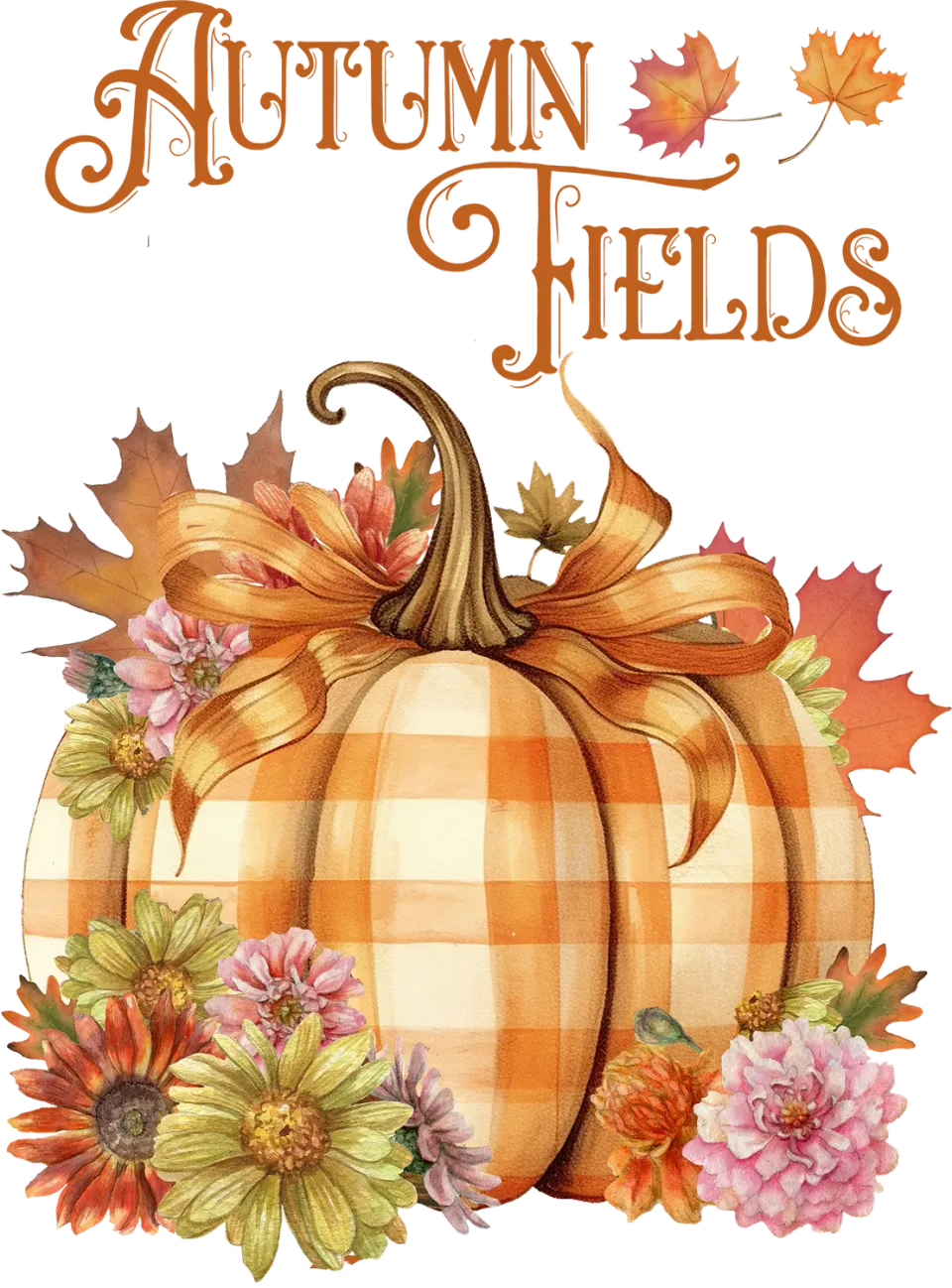 Avery Lane Gifts Autumn Harvest Checkered Pumpkins efterårspynt