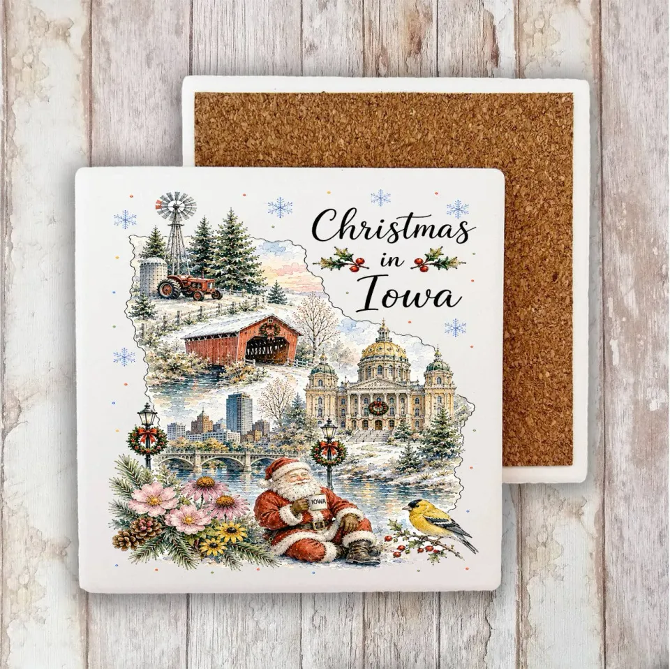 Avery Lane Gifts Christmas in Iowa bordskåner sten