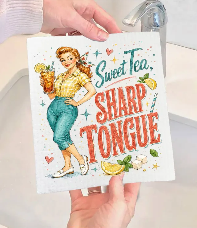 Avery Lane Gifts Sweet Tea Sharp Tongue karklud 17x20 cm komposterbar