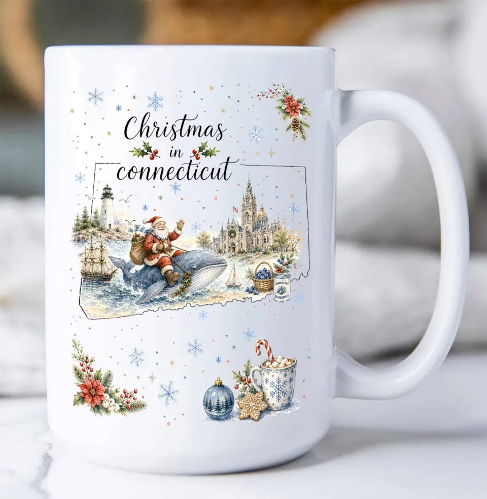 Avery Lane Gifts Christmas in Connecticut krus 15 oz