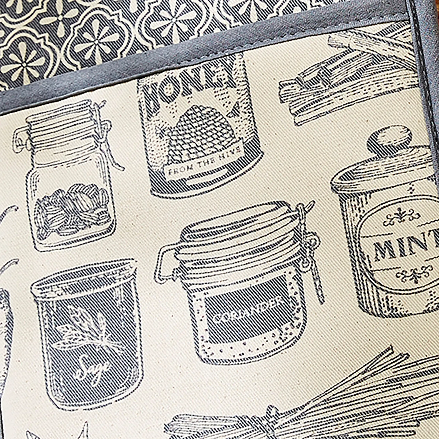 Ulster Weavers Herbs & Spices ovnhandske grå dobbelt bomuld